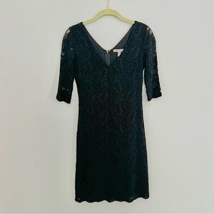 Banana Republic Black Lace Sheath Dress